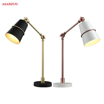 

Modern bedroom bedside lamp black and white fashion table lamp living room bedroom study decorative table lamp