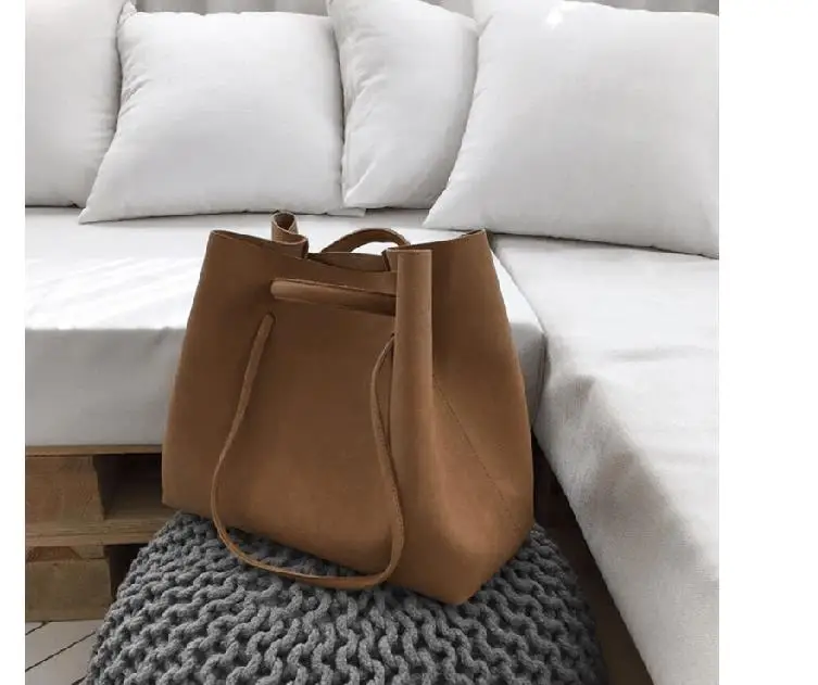 خمر Nubuck جلد المرأة حقائب أزياء خمر فرك حقيبة يد حقيبة ساعي المرأة عارضة كبيرة الأعلى مقبض حقيبة حقائب