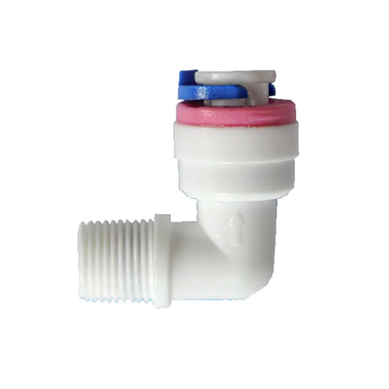 

1/8" male to 1/4" queck joint One-way valve check valve reflux valve non-return valve to prevent fluid backflow L-Type contcator