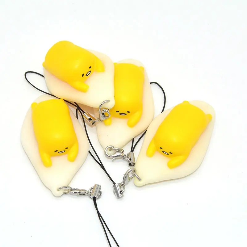 

6.5CM New Novel Cute Yellow Gudetama Squeeze Collectibles Squeezable Decompress Toy
