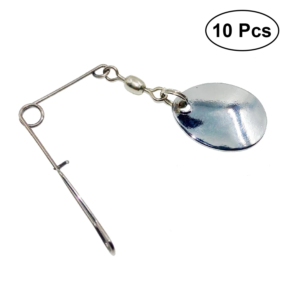 10pcs Spinner Bait Smooth Spinner Lures Smooth Durable Premium Spoons