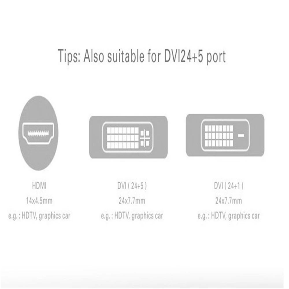 CN HDMI-DVI 24 + 1 Булавки адаптер позолоченный мужчинами кабель для 1080 P HDTV PC xbox