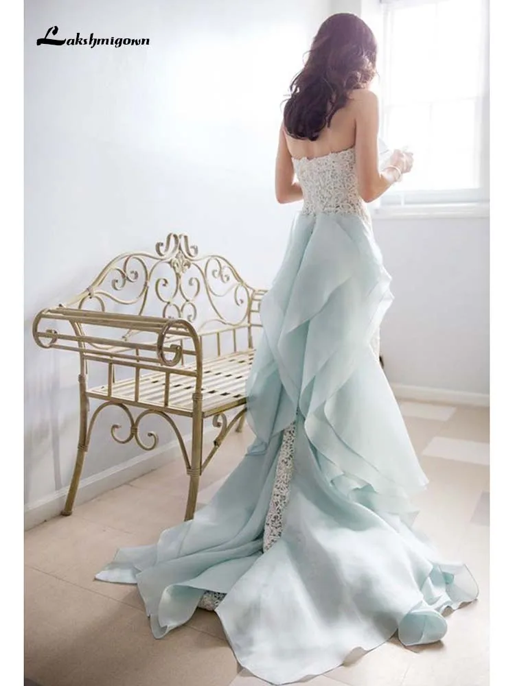 

Amazing lace mermaid long wedding dress 2019 Boho Wedding Dress Lace Sexy Backless Beach Bride Dress Wedding Gown