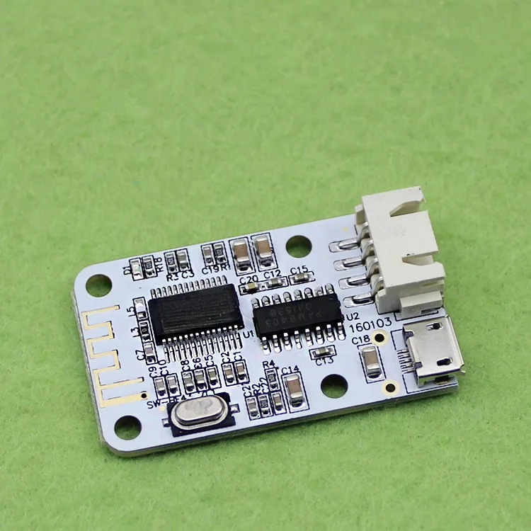 

5V USB powered 3W +3W Mini Bluetooth stereo digital amplifier board (C2B5)