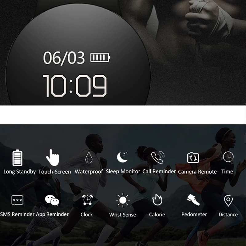 2019 женские спортивные часы калории шагомер секундомер Bluetooth камера цифровые