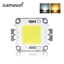 Светодиодный чип 100 Вт 50 Вт 30 Вт 20 Вт 10 Вт 30-32 В COB светодиодный 12 В для DIY светодиодный прожектор высокой мощности светодиодный чип с бусинами белый теплый белый