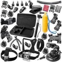 Gopro hero 5 accessories kit Set mount for Go Pro SJcam SJ4000 Xiaomi yi 4k Sony action cam eken h9 and all action camera kit25