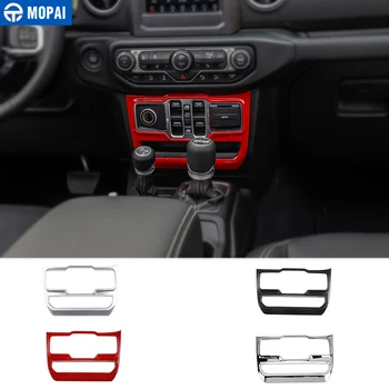 

MOPAI Car Window Button Control Panel Air Condition Button Decoration Cover Sticker for Jeep Wrangler JL 2018 Up Car Accessories