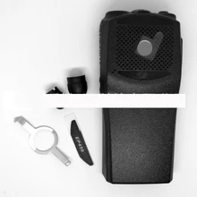 5 шт. Замена черного цвета замена деталей корпуса передняя крышка+ ручка+ Этикетка для Motorola PR400 аксессуары для портативного радио