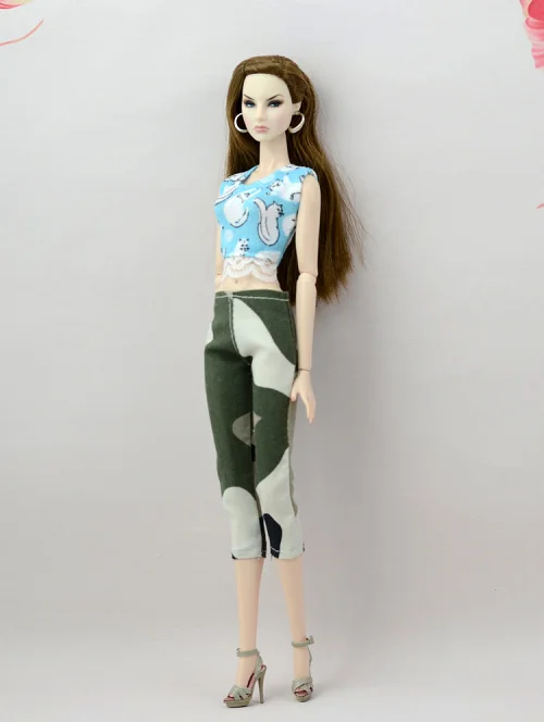 Кукольный комплект одежды/ модный костюм летняя осенняя одежда платье для 1/6 Xinyi FR Кукла Барби игрушки для девочек подарок - Цвет: DF0769