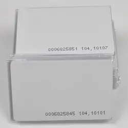 100 шт. RFID 125 кГц карты EM4100 TK4100 Smart Card ID ПВХ карты, пригодный для доступа Управление рабочего времени