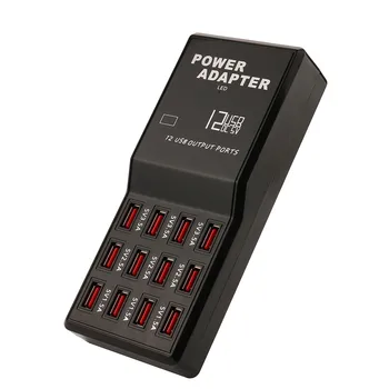 

EPULA 12-Port 60W/12A USB Charger Desktop Multi-port USB Charging for iPhoneX/8 SamsungS6/S6 Edge and USB-Powered Devices