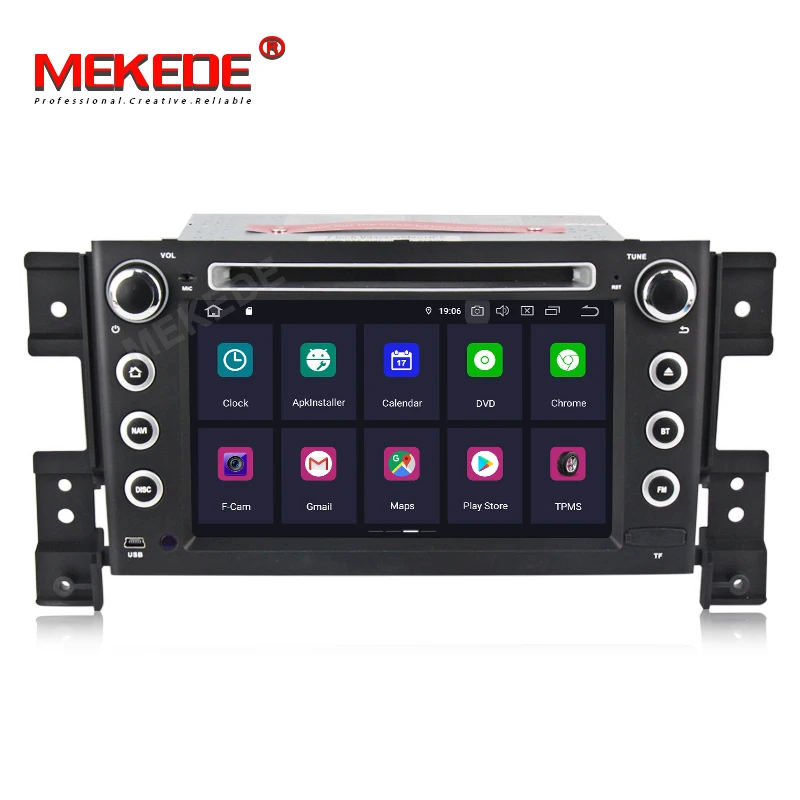 Cheap MEKEDE Android 9.0  IPS DSP Car Audio gps navigator for Suzuki Vitra Car multimedia player gps navigator radio ipod 4