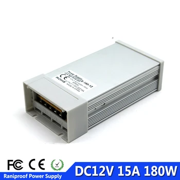 

Rainproof DC12V switch mode power supplies Outdoor Power Supply 12V 15A 180W SMPS for LED Strip Display Lighting Lamp CCTV AV TV