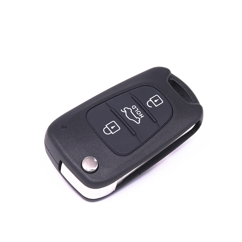 

New Flip Folding Remote 3 Buttons Car Key Shell Blanks for Kia Rio 3 Picanto Ceed Cerato Sportage K2 K3 K5 Hyundai