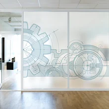 Дизайнерское космическое инновационное стекло для офисной перегородки наклейка матовые электростатические наклейки тренировочный механизм декоративная пленка для стекла