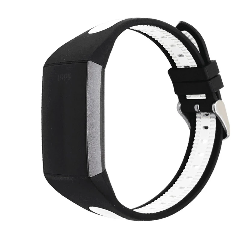 KINGBEIKE 7 Colors Sport Silicone Watch Band For Fitbit Charge 3 Replacement Watchbands Both-Colors Wristwatch Bracelet Strap
