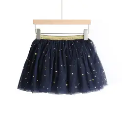 Юбка-пачка для девочек балетная фатиновая юбка с блестками и звездами для девочек мини-юбки принцессы для танцев, праздничный костюм