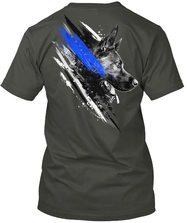 

2019 Funny Police K9 Dash Tee T-Shirt Double Side Unisex Tee
