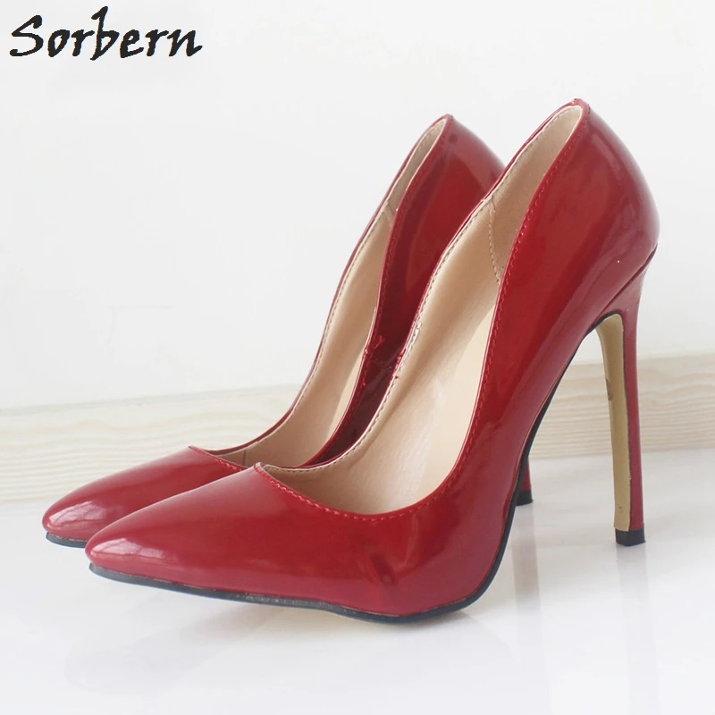 Sorbern 2018 Women Shoes Sexy High Heels Pumps Casual Stilettos Pumps Custom Colors Sexy Black Pump Shoes