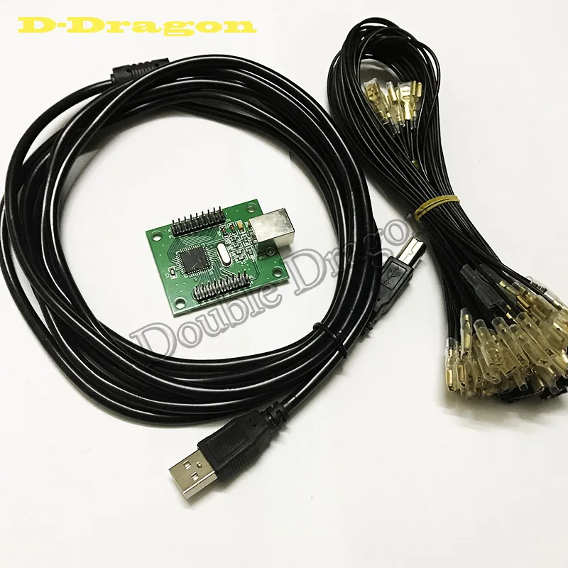 

For 4.8 connector 2 players PC PS/3 2 IN 1 Arcade to USB controller 2 player MAME Multicade Keyboard Encoder, USB to Jamma Rated