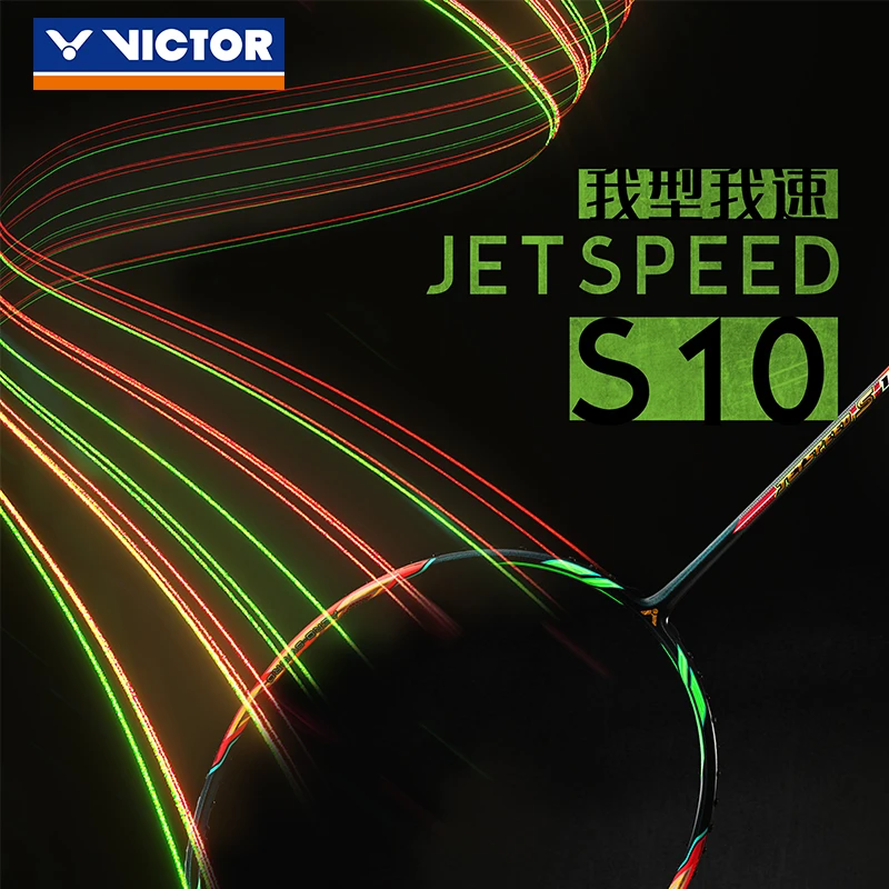 

Original Victor Jetspeed S 10 11 Js-10 High Quality Badminton Racket Professional Offensive National Team Used Racquet