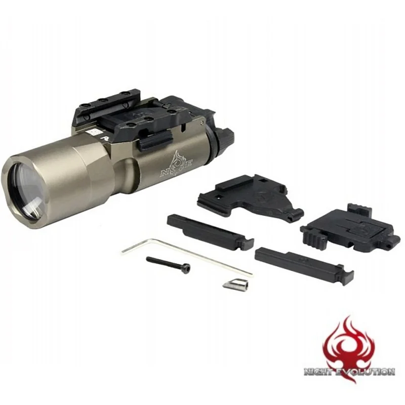 Evolução Noite Lanterna Luz Arma Tática Airsoft Pistola Ne01008 X300u Led 4 Luzes de armas