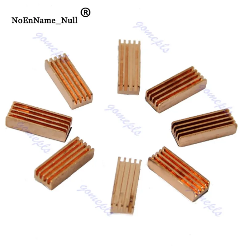

Cooling Heatsinks 8pcs Copper Heat Sink Heatsinks Cooler For PC Computer DDR DDR2 Memory RAM dropshipping