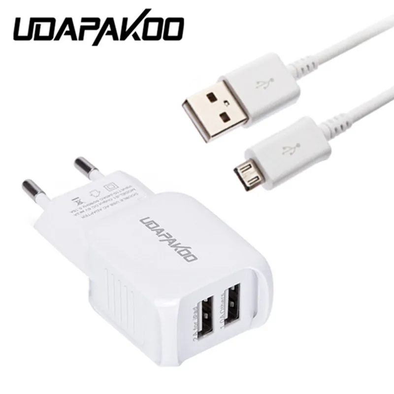 micro usb fast Charger & 2 port USB Adapter For samsung Galaxy a6 j6