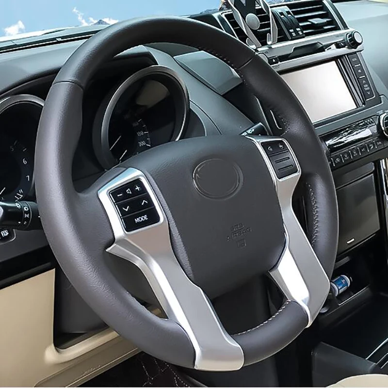 Декоративные полосы для руля из АБС пластика наклейки обшивки Toyota Land Cruiser Prado 150