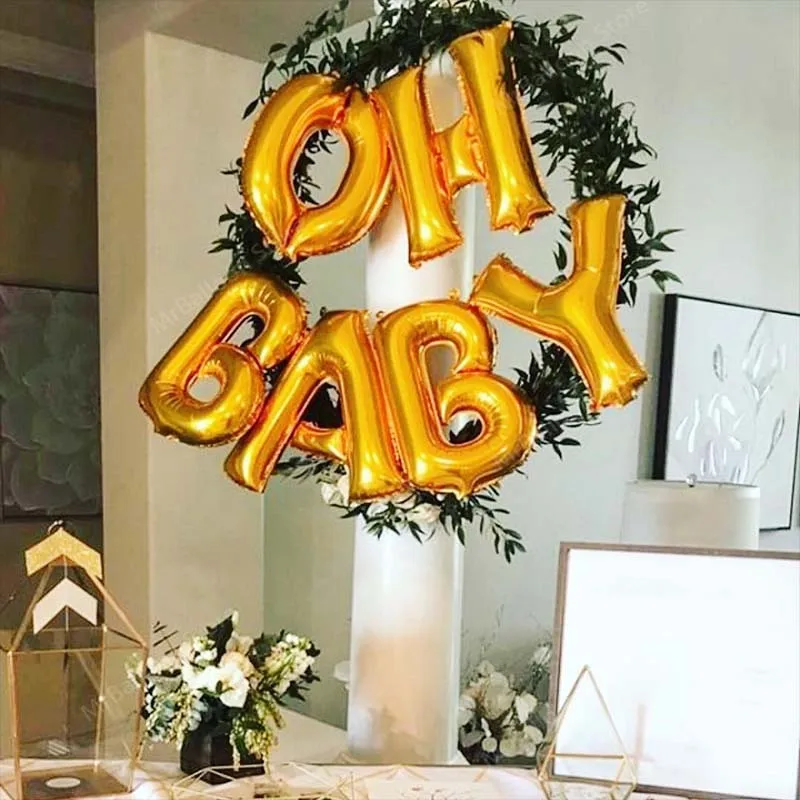 Фольгированные воздушные шары Oh Baby Shower 16 дюймов это воздушный шар для мальчиков и
