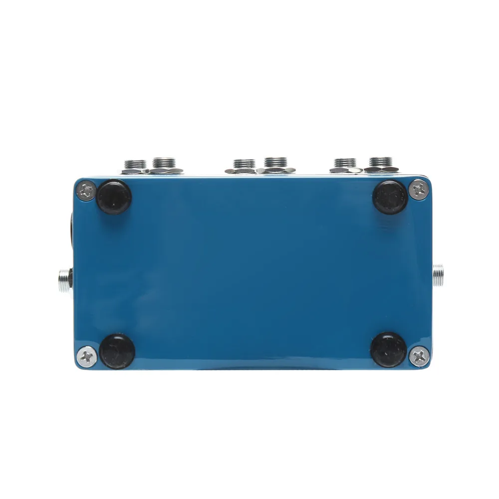 Синий цвет ручной работы тройной педаль эффектов-3 петля переключатель коробка гитарная педаль