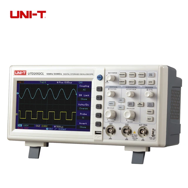 Cheap Uni-T UTD2052CL Digital Storage Oscilloscope 50MHz,500MSa/s 2 Channel Digital Oscilloscope DSO 110V-240V