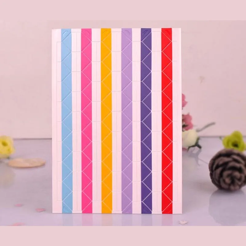

1020pcs/10 sheets hand-made material album tool accessories retro PVC photo corner a variety of color