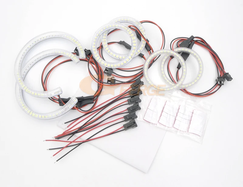 Для Scion TC 2008 2009 2010 отличный 6 шт. led angel eyes кольца супер яркие 3528 SMD led angel eyes kit DRL