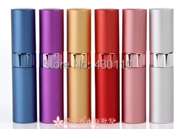 

15ml aluminum tube/empty perfume bottle/glass ipstick tube nozzle type perfume spray bottle 5pcs/lot