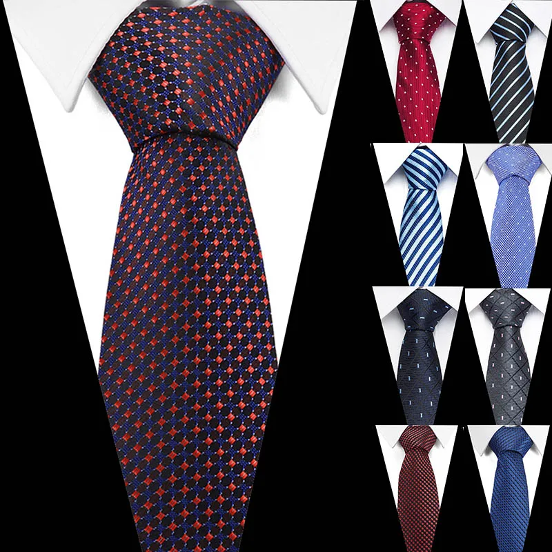 

Newest Fashion Brown Tie Checked & Dot & Plaid Ties 7.5cm Tie For Men Suit Business Wedding Party Neckties Blue Tie