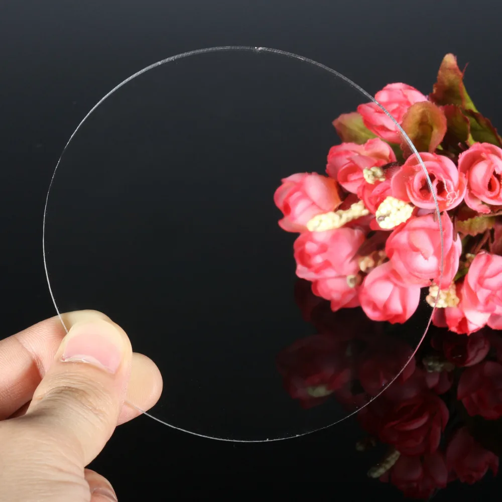 3 мм прозрачные экструдированные акриловые круглые серьги с отверстием акриловые диски бусины из оргстекла для картин DIY ремесло CD стойки