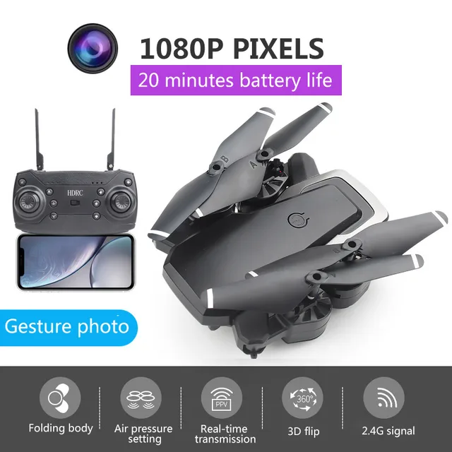 HDRC D8 drone rc helicopter collapsible wireless FPV 0.3MP or 5