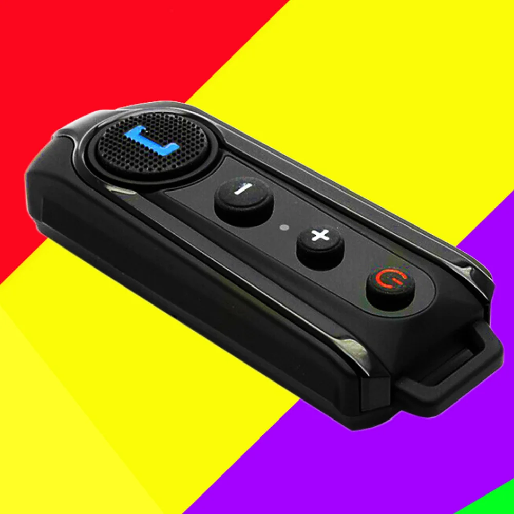 

Portable Helmet Interphone Stereo Music For Motorcycle Bluetooth FM Radio Universal Mounted Useful Waterproof set