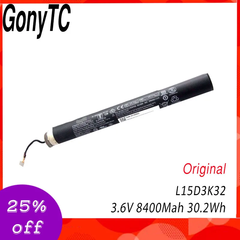 

Origial L15D3K32 Tablet battery For lenovo YOGA 3 Tablet-X50F Tablet-X50M YT3-X50F YT3-X50M YT3-X50L YT3-X50 L15C3K32 8400MAH