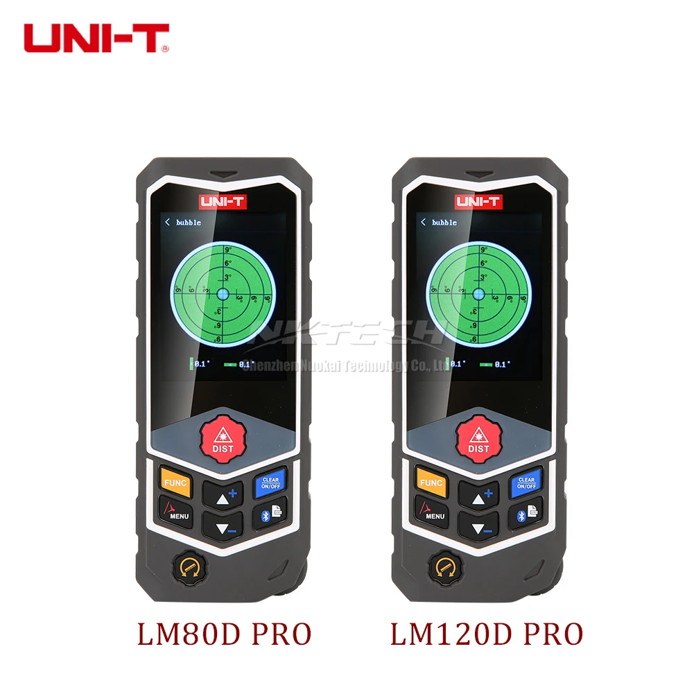 

UNI-T LM80D LM120D PRO Bluetooth Laser Distance Meter 80m 120m Curvature Measuring Rangefinder Range Finder Auto Voice/Audio HD