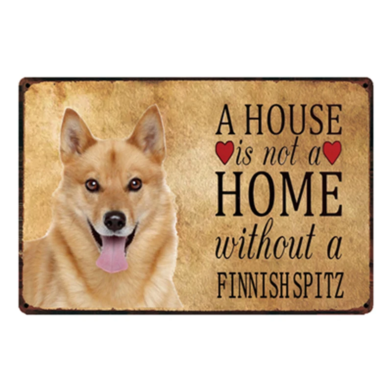 [Kelly66] собаки дома без Akita металлический знак оловянный плакат табличка для домашнего декора настенная живопись 20*30 см размер y-2134 - Цвет: y-2131