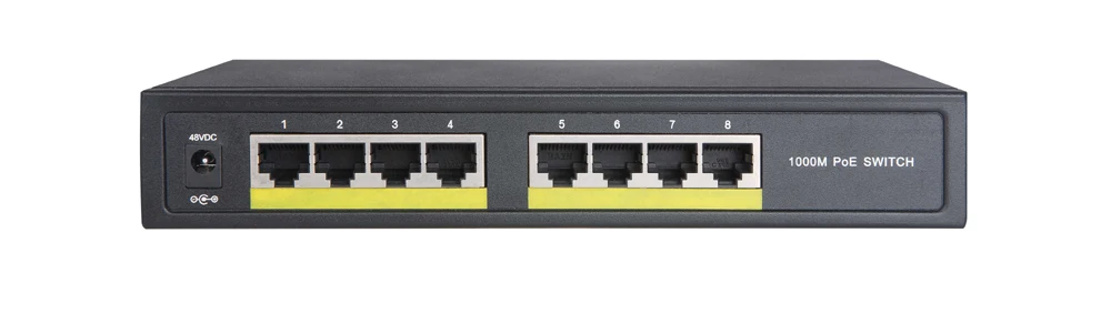 TS8208-4P 4 порт полный гигабитный коммутатор POE Switch, 4 PoE порта, 8 портов 10/100/1000 м переключатель ieee802.3af/at