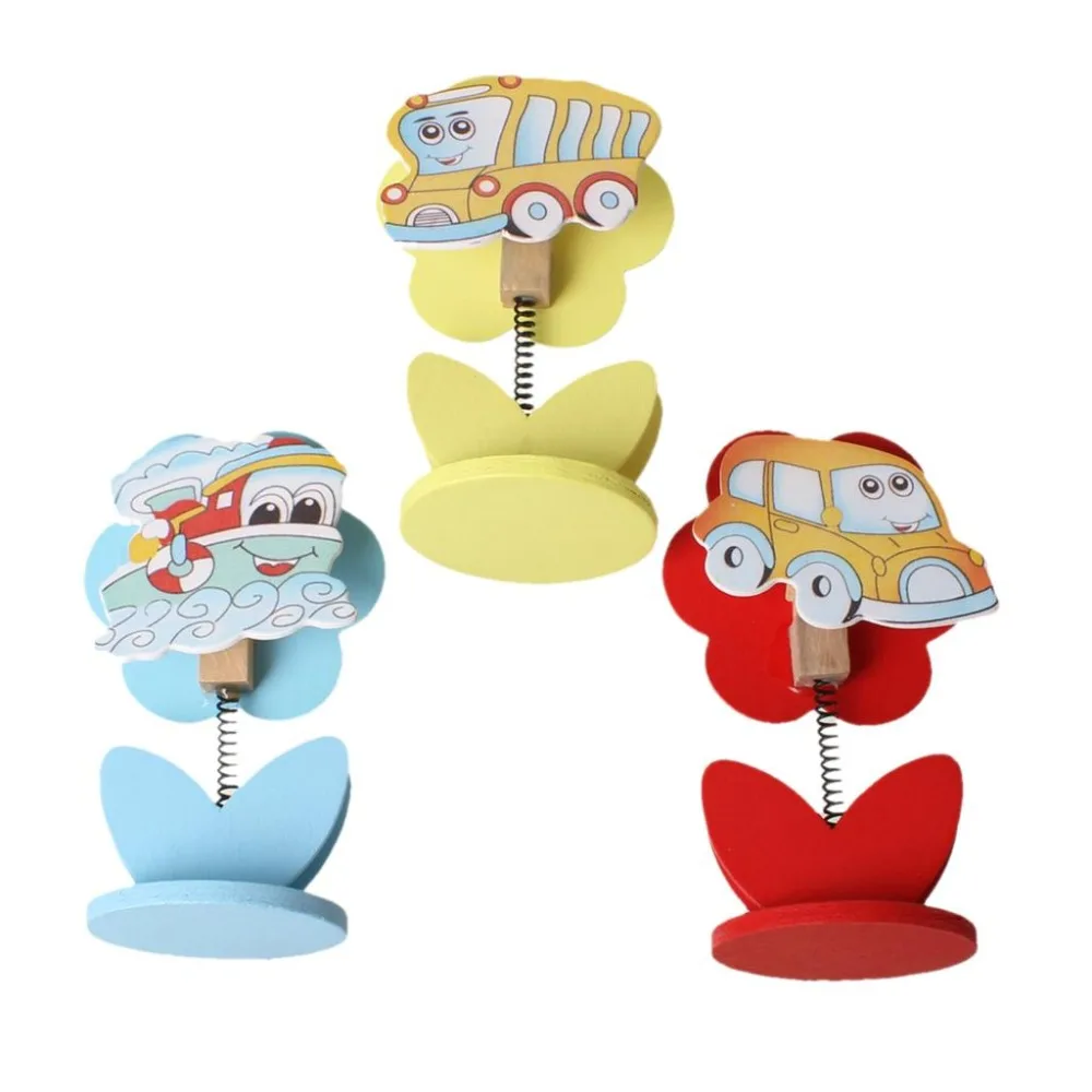 Wood-Name-Note-Card-Holder-Photo-Clip-Stand-Office-Supply-Multicolor-Car-24-0cm-x-21