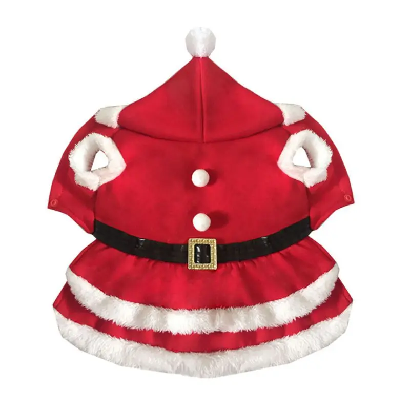 С Рождеством, осенне-зимняя одежда для щенка с шляпой, 3D Рождественская одежда для украшения, новогодний костюм для косплея собак