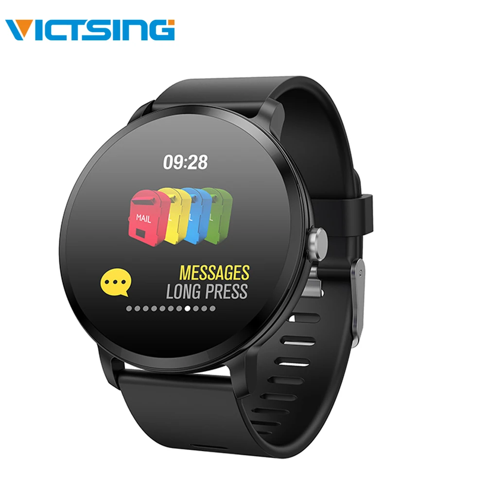 VicTsing Bluetooth Smart Watch Touch Screen Waterproof Fitness Tracker Heart Rate Monitor Sleep Blood Pressure Wrist Watch Men