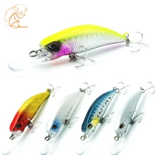 Thritop New Minnow Fishing Artificial Hard Bait TP057 5 Colors 5cm 4.5g High Quality Wobblers Jerkbait Carp Lures Tackle