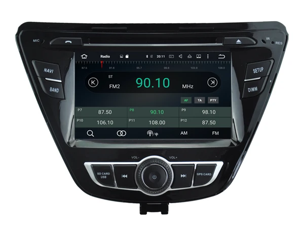 Best Android 8.0 octa core 4GB RAM car dvd player for HYUNDAI ELANTRA 2014 ips touch screen head units tape recorder radio with gps 5