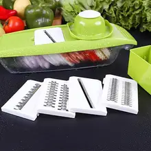 Пластиковая коробка слайсер коробка дикер с 4 лезвиями овощные терки кухонные инструменты
